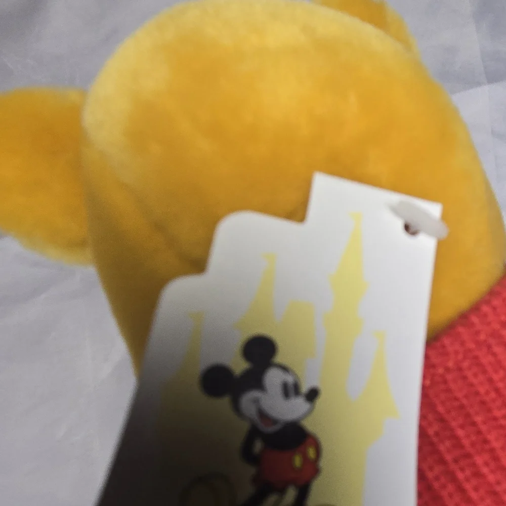 Disney Yellow‎ Bear with Red Sweater